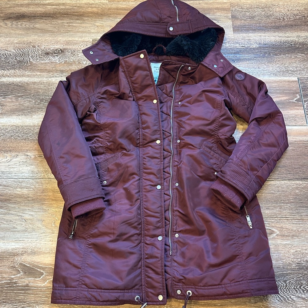 Abercrombie & Fitch Maroon Jacket
